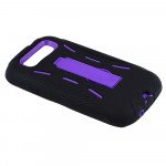 Wholesale Samsung Galaxy S3 / i9300 Armor Hybrid Case with Kickstand (Black-Purple)